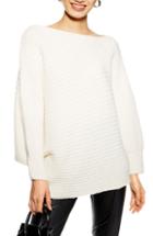 Women's Topshop Drape Tunic Sweater - Ivory