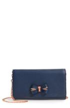 Ted Baker London Melisia Bow Matinee Wallet On A Chain - Blue