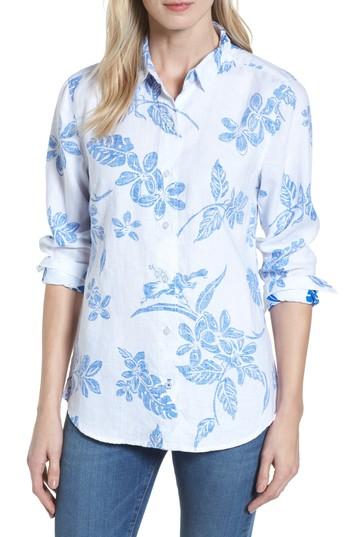 Women's Tommy Bahama Hibiscus Hiatus Long Sleeve Top - White