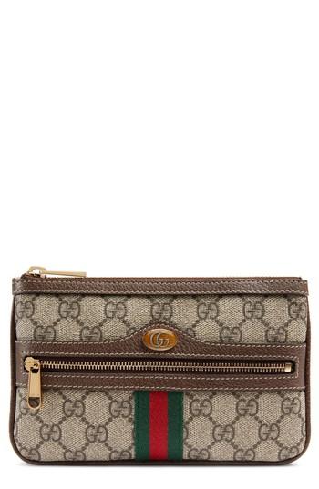 Gucci Ophidia Gg Supreme Canvas Zip Pouch -