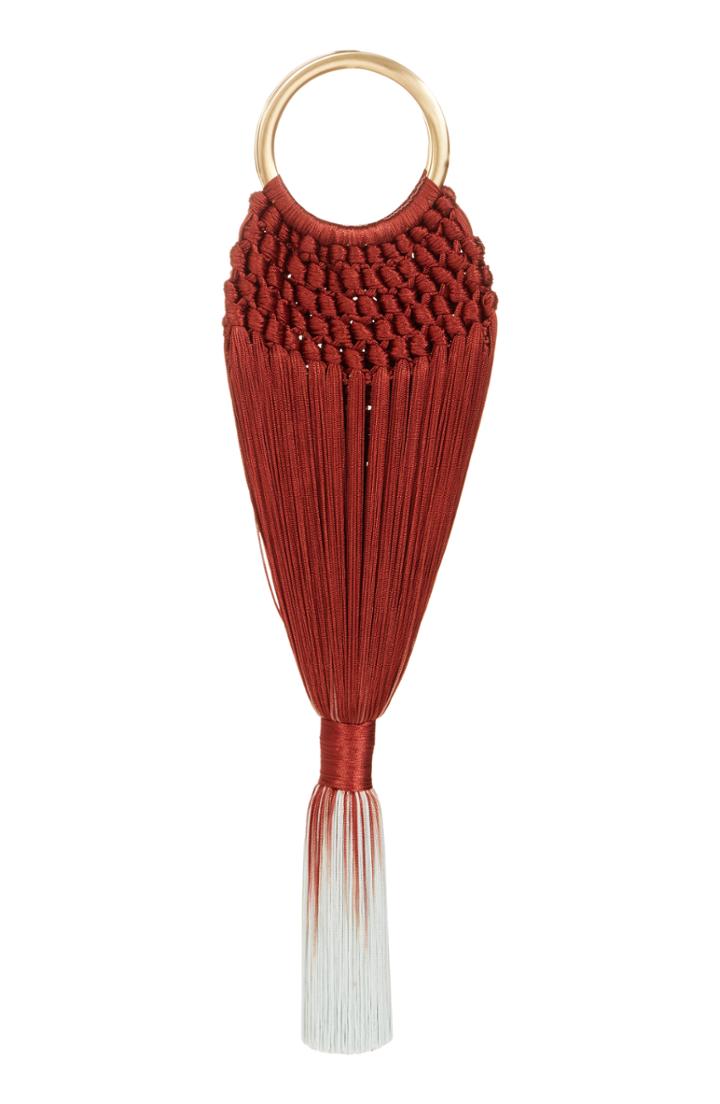 Cult Gaia Angelou Mini Tassel Bag - Brown