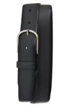 Men's Canali Leather Belt - Charcoal