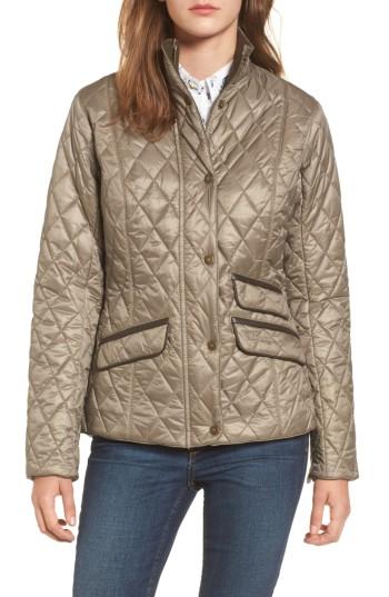 Women's Barbour Augustus Water Resistant Quilted Jacket - Beige