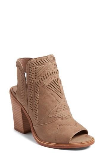 Women's Vince Camuto Karinta Block Heel Bootie M - Beige