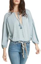 Women's Free People Just A Henley Top - Blue
