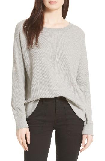Women's Vince Thermal Pima Cotton Pullover - Grey