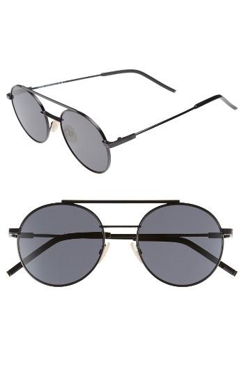 Men's Fendi 52mm Round Sunglasses -