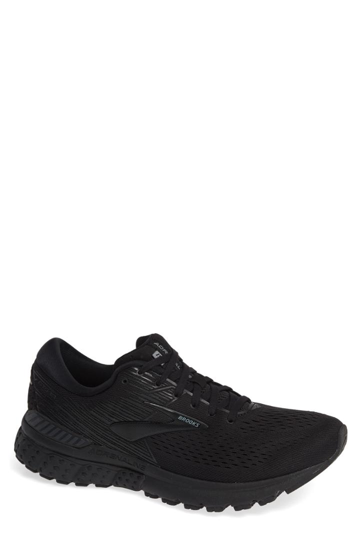 Men's Brooks Adrenaline Gts 19 Running Shoe Eeee - Black