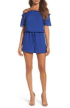 Women's 19 Cooper Off The Shoulder Romper - Blue