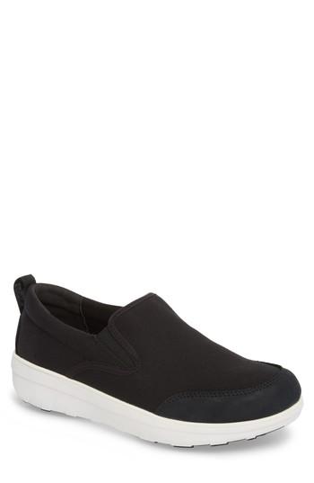 Men's Fitflop Loaff Skate In Slip-on Sneaker M - Black