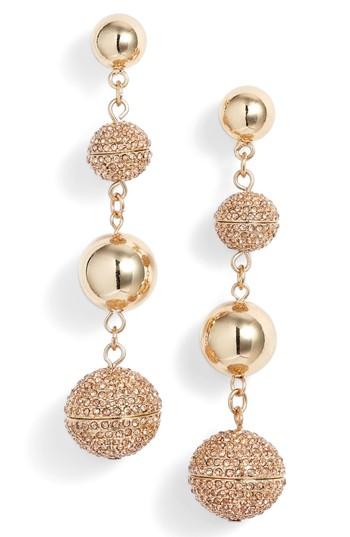 Women's Rebecca Minkoff Statement Pave Sphere Drop Earrings