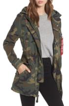 Women's Alpha Industries Meri Fishtail Hem Field Jacket - Green