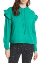 Women's Joie Pammeli Wool & Cashmere Hoodie Sweater, Size - Green