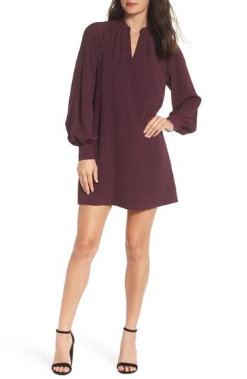 Women's French Connection Mahi Crepe Tunic Dress - Purple