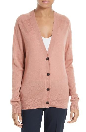 Women's Diane Von Furstenberg Oversize Cashmere Cardigan, Size - Coral