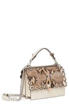 Fendi Small Kan I Genuine Python & Calfskin Shoulder Bag -