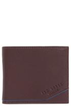 Men's Ted Baker London Persia Leather Wallet - Purple