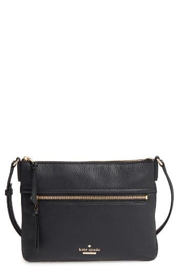Kate Spade New York Jackson Street - Gabriele Leather Crossbody Bag - Black