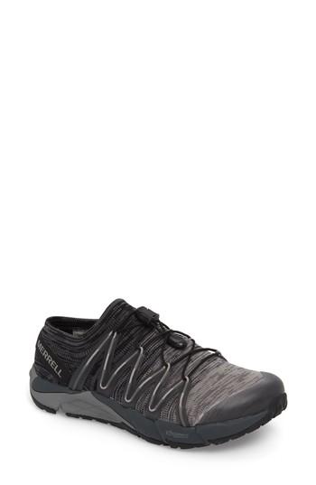 Men's Merrell Bare Access Flex Knit Running Shoe .5 M - Black