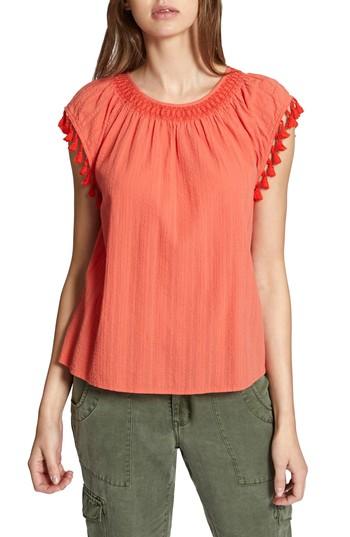 Women's Sanctuary Gobi Tassel Top, Size - Orange