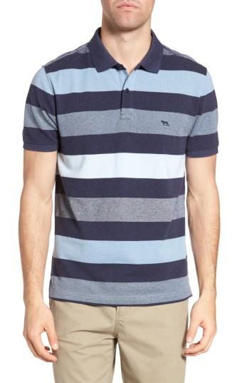 Men's Rodd & Gunn Hutt Valley Stripe Pique Polo, Size - Blue