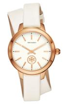 Women's Tory Burch Collins Wrap Leather Strap Watch, 38mm