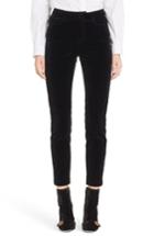 Women's Dolce & Gabbana Velvet Crop Pants Us / 44 It - Black