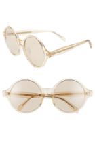 Women's Celine 58mm Round Sunglasses - Transparent Ochre/ Light Brown
