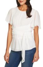 Women's 1.state Tie Waist Blouse - White