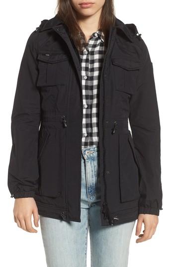 Women's Nobis Hooded Raincoat - Black