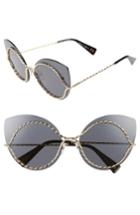Women's Marc Jacobs 61mm Rimless Cat Eye Sunglasses - Gold
