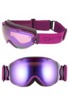 Women's Smith I/os Special Fit 190mm Chromapop Snow Goggles - Black/ Monarch