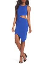Women's Maria Bianca Nero Taylor Racer Cutout Asymmetrical Dress - Blue
