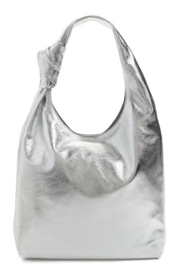 Loeffler Randall Knot Leather Tote - Metallic