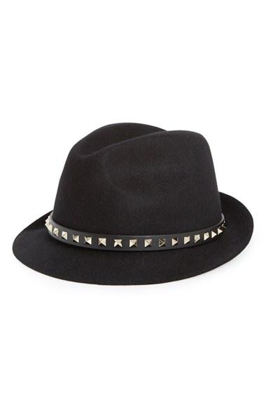 Women's Valentino Rockstud Felt Trilby -
