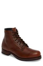 Men's Frye John Addison Plain Toe Boot M - Brown