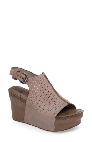 Women's Otbt Jaunt Platform Wedge Sandal M - Grey