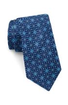 Men's Ted Baker London Circle Print Silk Tie, Size - Blue