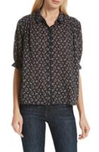 Women's The Great. The Whistle Floral Print Top - Blue