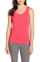 Petite Women's Nic + Zoe Stretch Tank, Size P - Coral