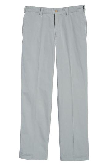 Men's Bills Khakis M2 Classic Fit Flat Front Tropical Cotton Poplin Pants X 30 - Grey