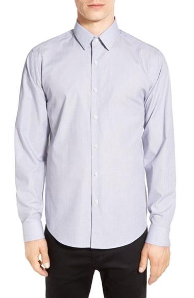 Men's Theory 'sylvain' Trim Fit Long Sleeve Sport Shirt