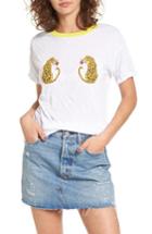 Women's Drifter Fuli Leopard Graphic Tee - White