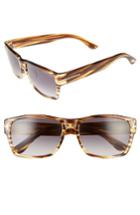 Women's Tom Ford Mason 59mm Sunglasses - Dark Brown/ Gradient Smoke