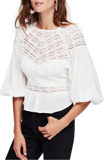 Women's Free People Sweet Mornings Top - White