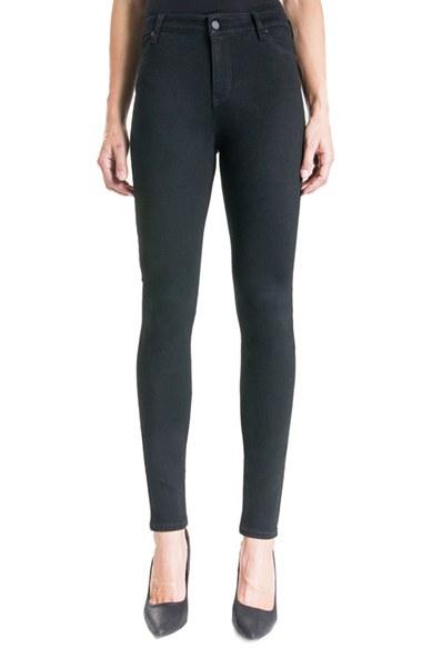 Women's Liverpool Jeans Company Abby Mid Rise Soft Stretch Skinny Jeans - Black