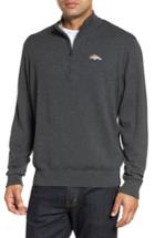 Men's Cutter & Buck Denver Broncos - Lakemont Fit Quarter Zip Sweater