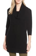 Women's Halogen Cashmere Dolman Sleeve Tunic Sweater