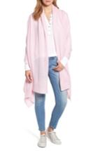 Women's Halogen Ottoman Rib Cashmere Wrap, Size - Pink