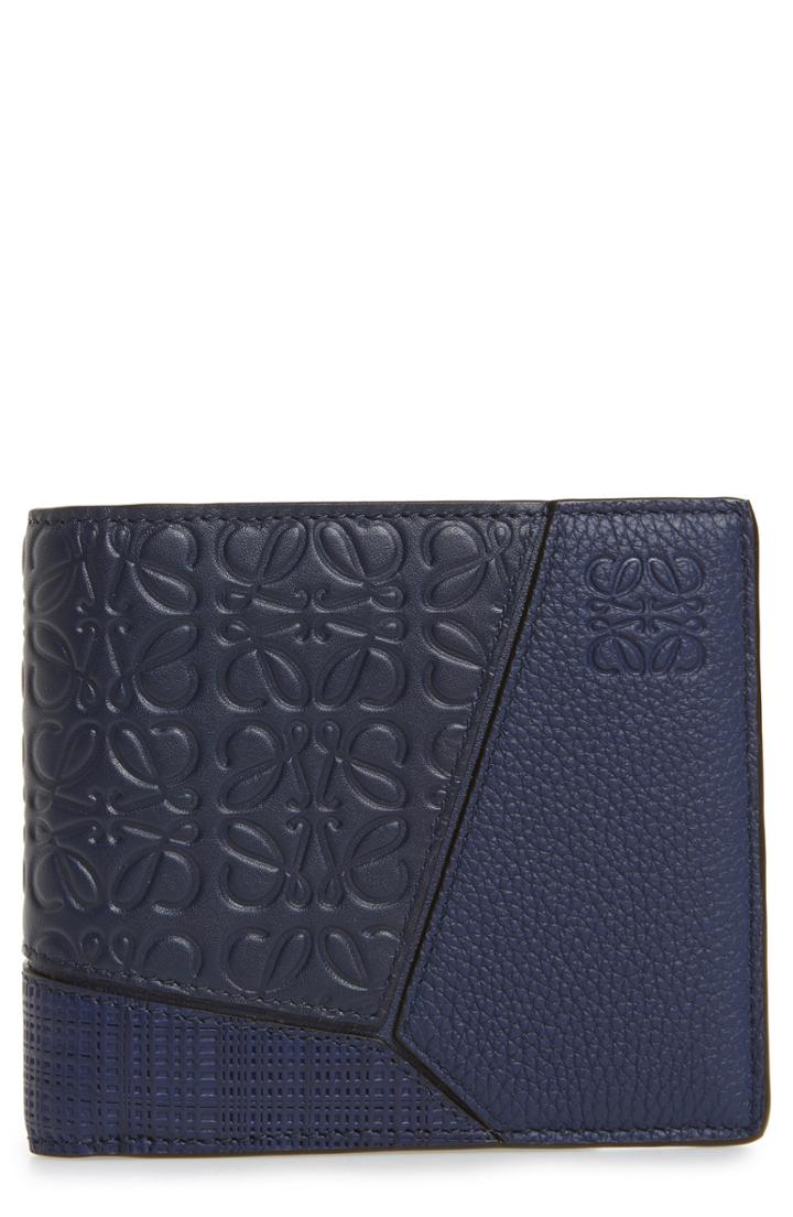 Men's Loewe Puzzle Bifold Leather Wallet -